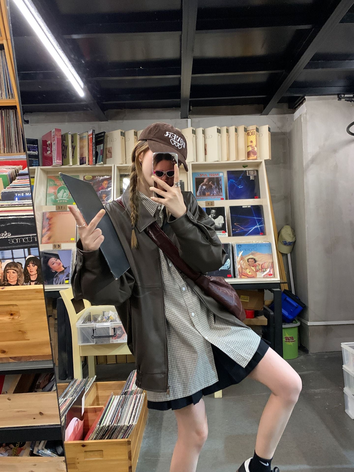 🆕復古百褶西裝半身裙、小個子高腰A字短裙